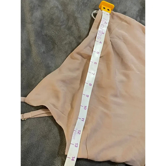 NWOT SMY MuMu Shannon One Shoulder Formal Dress Maxi‎ Size XS Dusty Blush Crisp - Picture 11 of 13